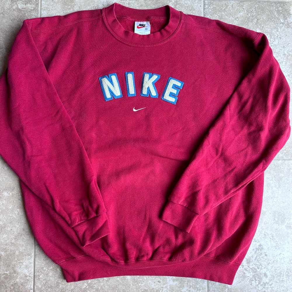 Vtg 90s Nike center swoosh crew neck sweatshirt